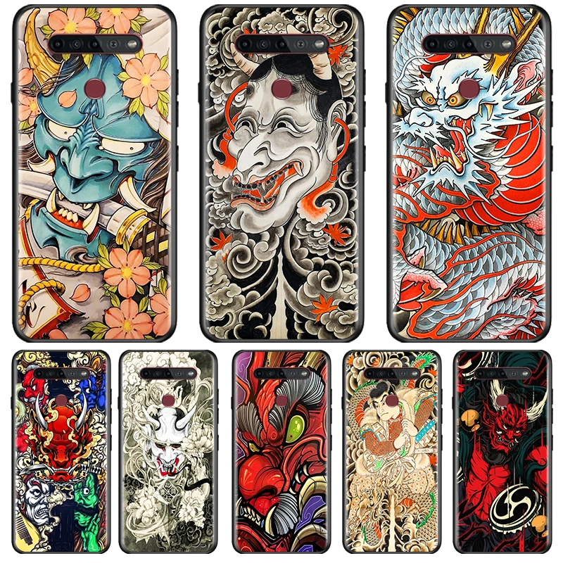 

Japan Samurai Swordsman Cover LG K92 K42 K22 K71 K61 K51S K41S K30 K20 2019 Q60 V60 V50 S V40 V30 G8 Black Phone Case