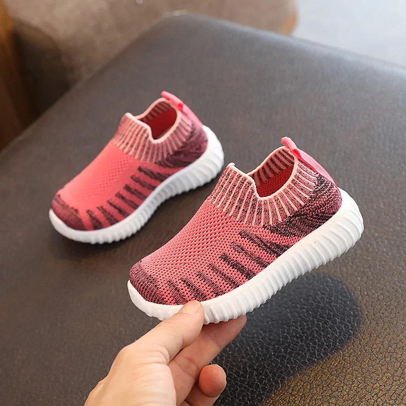 

Toddler / Kid Breathable Knitted Solid Sneakers Boys Girls School Shoes Soft Sport Shoes Tenis Chaussures Pour Enfants