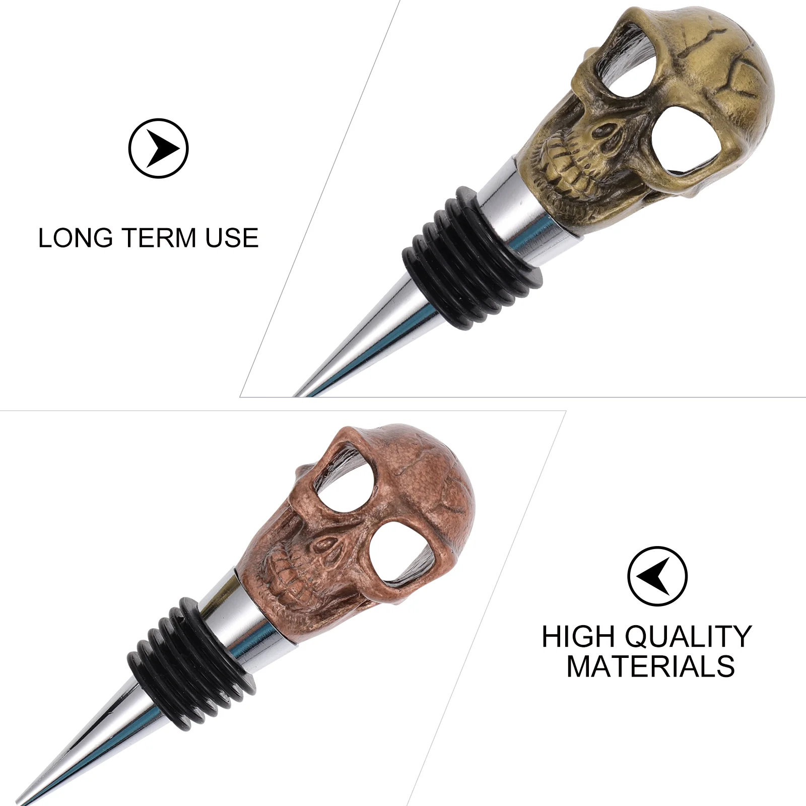 2 шт. пробки для еды пробка бутылок с черепом напитков из алюминиевого сплава