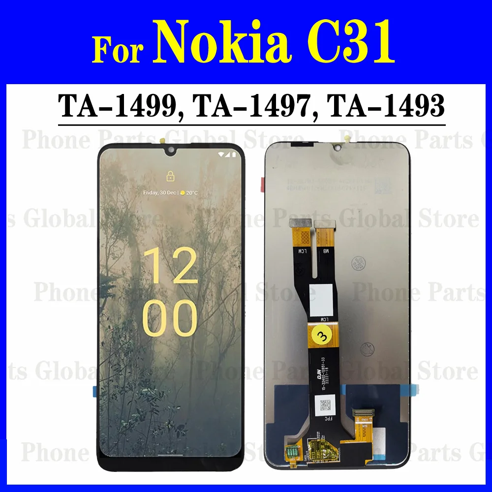 ЖК-дисплей 6 75 дюйма для Nokia C31 TA-1499 TA-1497 TA-1493 ЖК-экран с сенсорной панелью