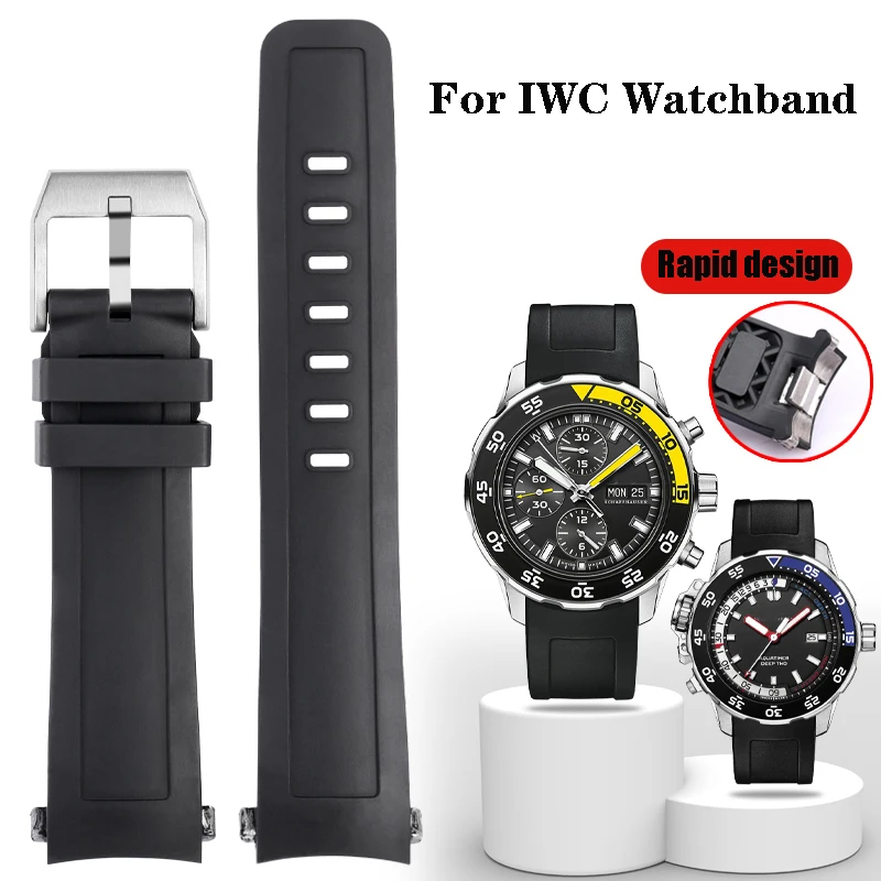 

Ремешок силиконовый для IWC Aquatimer IW3768/3290/3568/3767, 22 мм