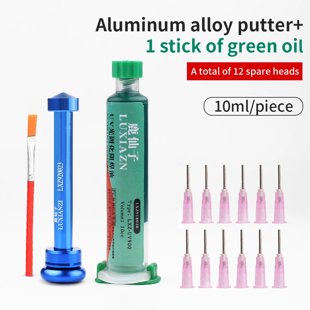 

LUXIANZI UV Solder Mask Ink Paint Needle Barrel Push Tools for PCB BGA Circuit Board Insulating Protect Soldering Paste Flux Oil