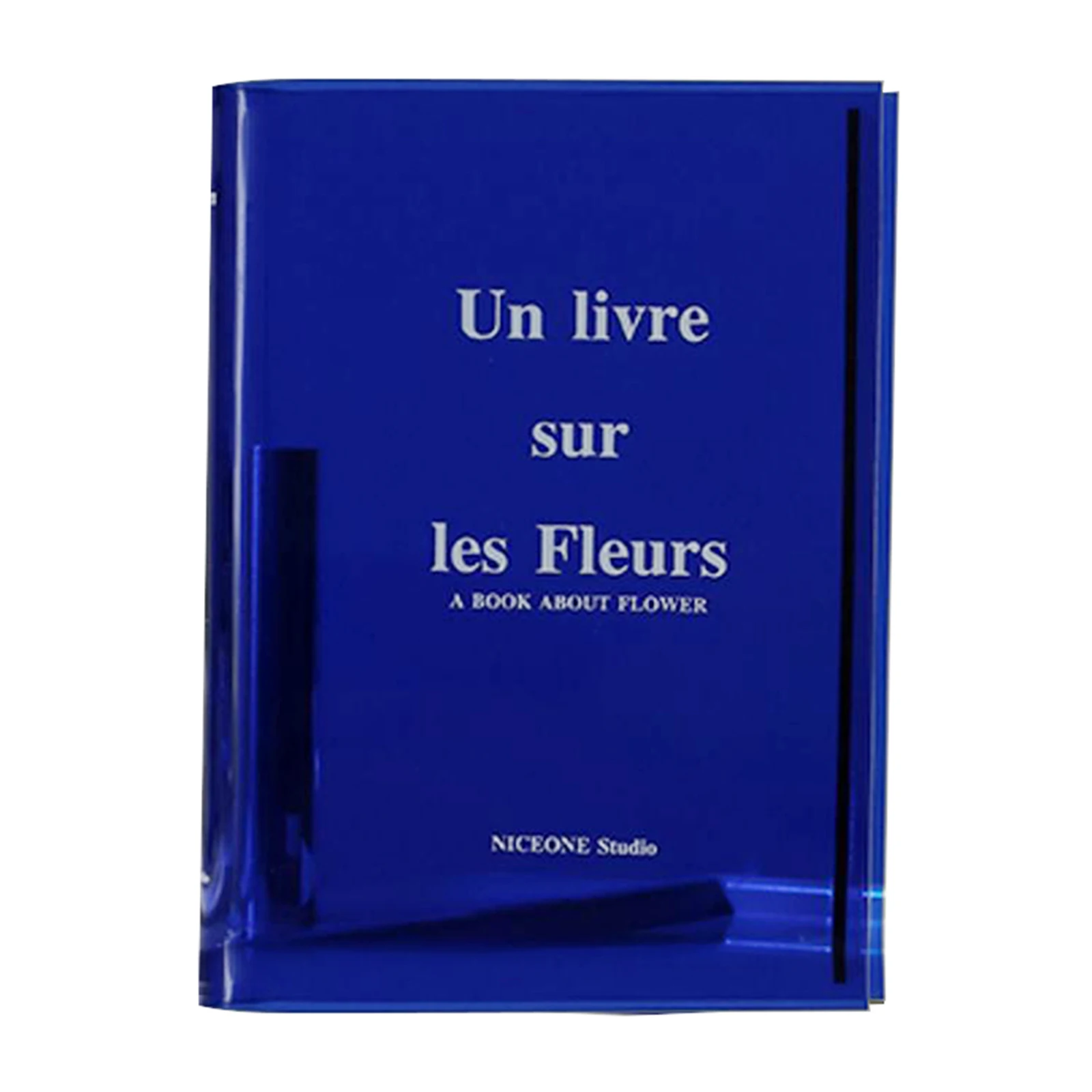 

Home Decoration Vase Flower Vase Acrylic Book Acrylic Material Clear Book L6.4\"xW1.8\"xH8.2\" Multipurpose Container