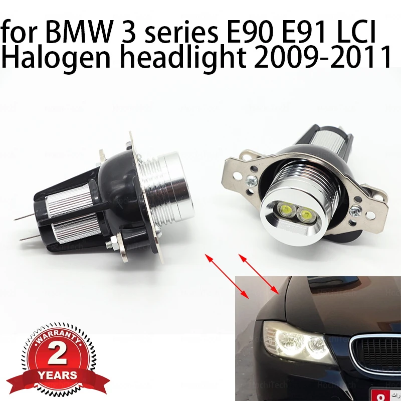 

20W 328i 335i High Power 6000K White Long Lasting Life for BMW 3 series E90 E91 LCI Halogen Headlight angel eyes LED Marker