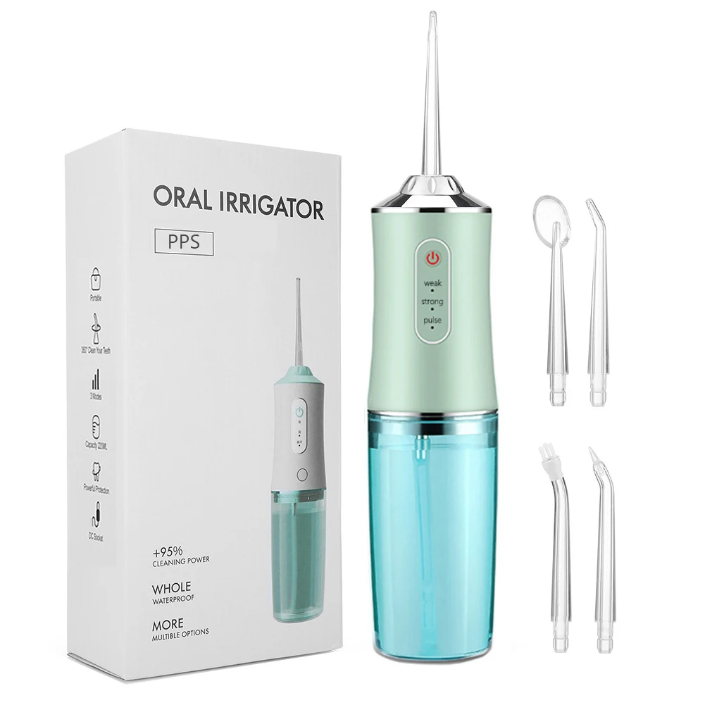 

Dental Flosser 360 Deep Clean USB Rechargeable High Pressure Pulse Accessories Quiet Design Oral Irrigator 3 Modes Waterproof
