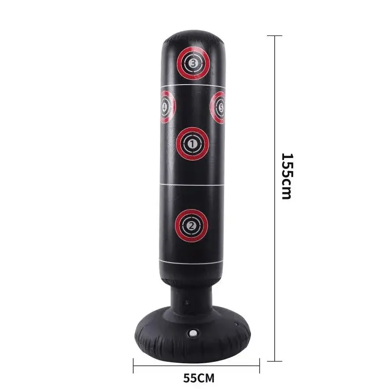 Надувной боксерский мешок из ПВХ для взрослых и детей стакан тренировок снятие