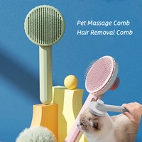 pet hair removal comb open knot for cat cleaning brush dog self cleaning needle comb massage to remove floating hair tool