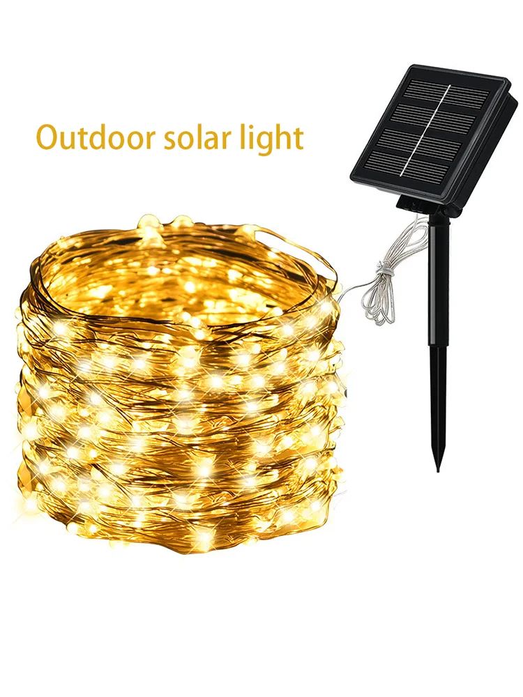 

LED Solar Fairy Lights Lamp Outdoor 7M 12M 22M LEDs String Waterproof Holiday Party Garland Solar Garden Christmas Lights