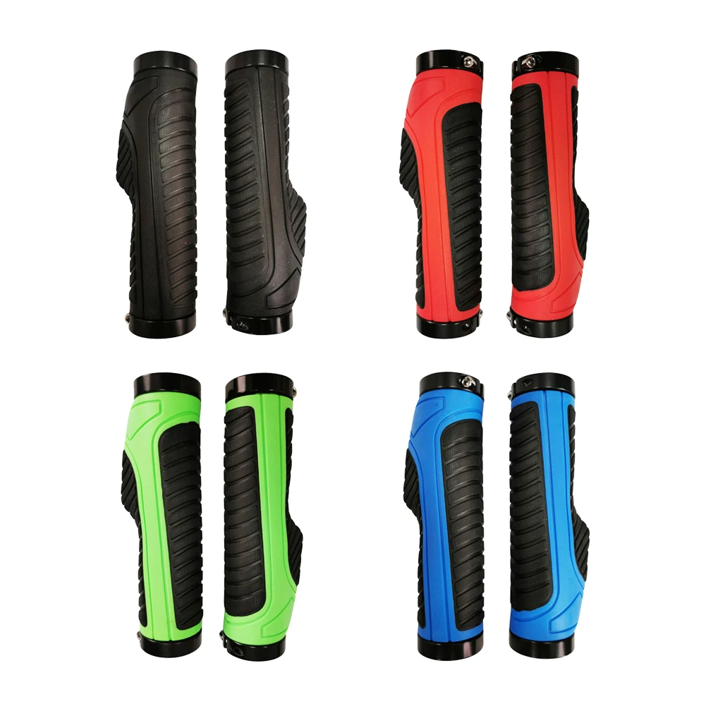 

Durable Bicycle Grips Delicate Design 2x Lock-on Rubber Bicycle Grips MTB Bike Handlebar End Grips Cycling Accessories