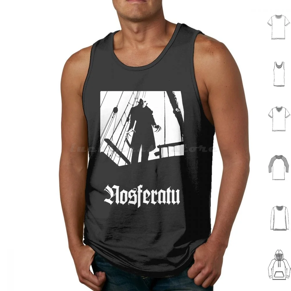 Nosferatu Черные майки Жилет без рукавов Vampiro Vampire Old Movie Классический фильм