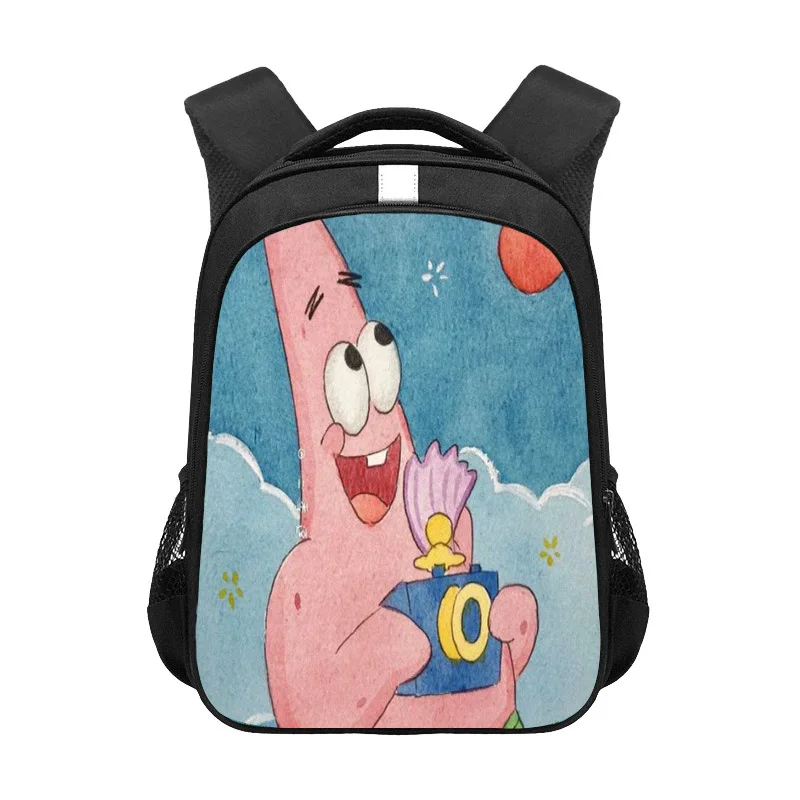Детский мультяшный рюкзак Губка Боб дышащая простая повседневная сумка для книг