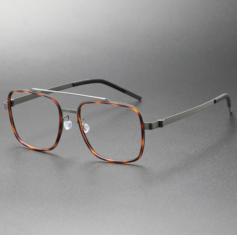 

Ultralight Prescription Myopia Eyeglasses Frame Pure Titanium Men Optical Eyewear Anti Radiation Vintage Glasses Women Spectacle