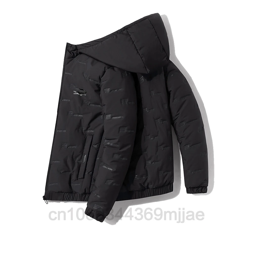 2022 Winter Men's Zipper Hooded Jacket Men's Casual Jacket Street Wear Men's Hooded Jacket Thermal Hooded Jacket