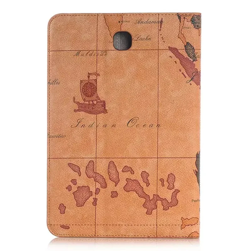 Магнитный умный чехол из искусственной кожи с картой мира для Samsung Galaxy Tab A 8 0 T350 T351