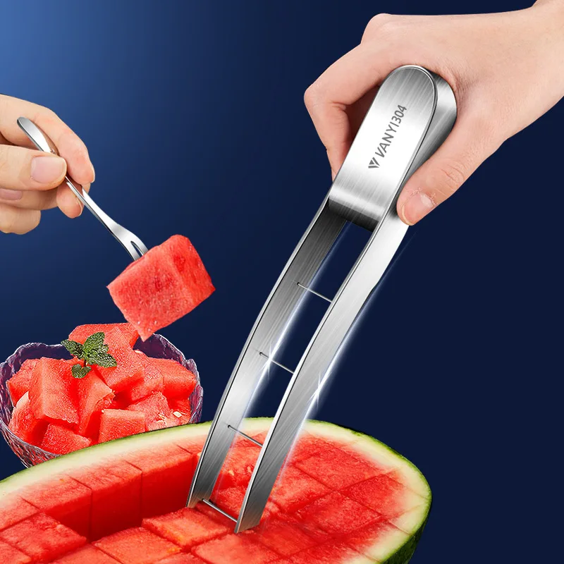 

Watermelon Cutter Home Gadgets Stainless Steel Watermelon Artifact Slicing Knife Corer Fruit And Vegetable Kitchen Accessories