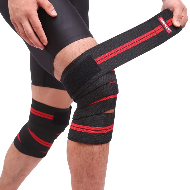 

Training Wraps Straps Knee Compression Leg Pressurized Bandages Weight Fitness Elastic Gym Lifting
