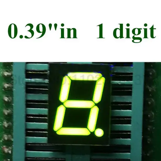 

Зеленая 0,39 дюйма 1 бит 7 сегментная фотография цифровая трубка пластиковый металлический общий катод (трубка Nixie)