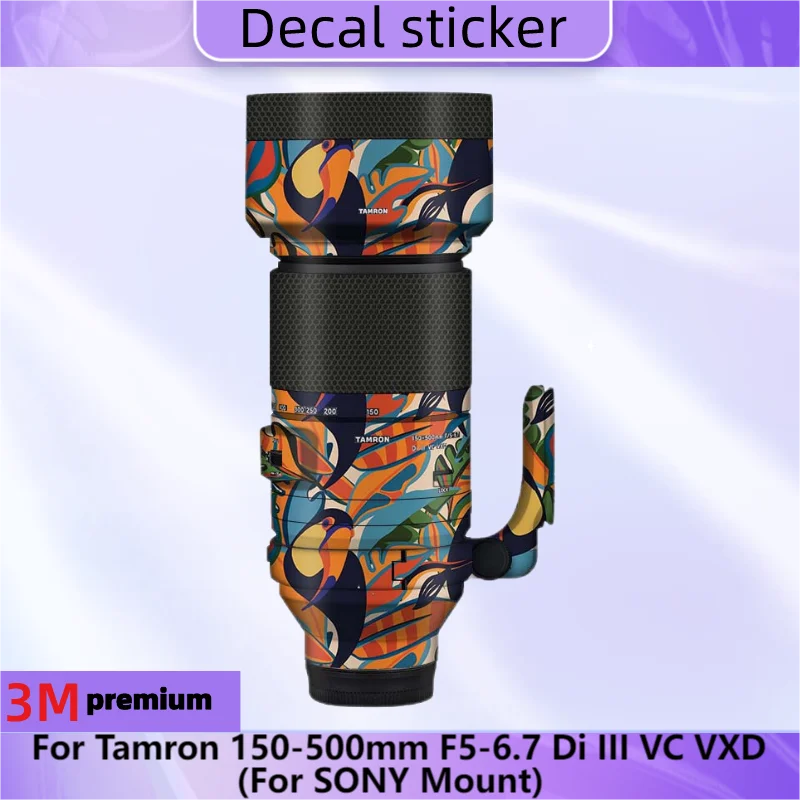 Наклейка на объектив Tamron 150-500 мм F5-6 7 Di III VC VXD (для крепления SONY)