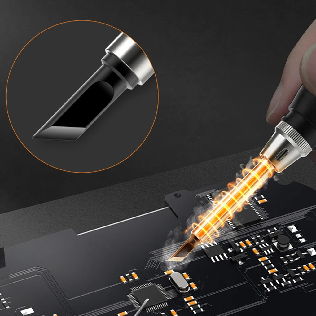 

Portable Metal Electric Soldering Durable And Long-lasting Solder Iron Kit Integrated Soldering Iron Head with BC2 6 heads