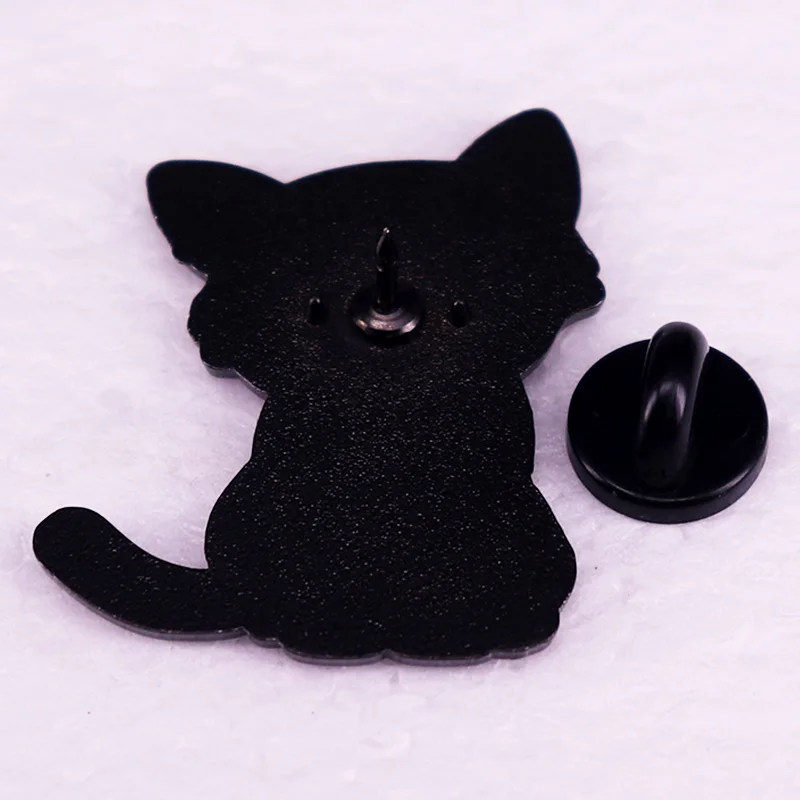 Эмалевая брошь ЛГБТ радуга кот