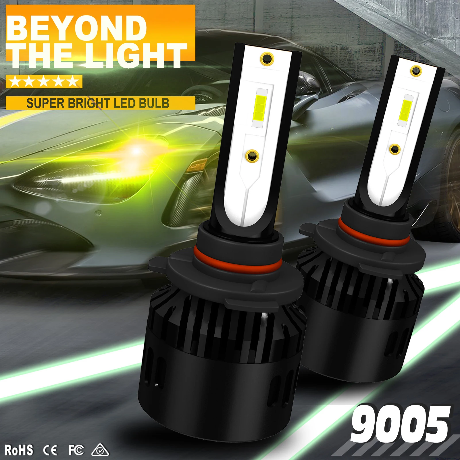 

LED Car Headlight Bulbs H7 H1 H3 H11 H4 9005 9006 HB4 HB3 HB2 H27 880 881 12V 16000LM 50W Car Headlight Conversion Kit