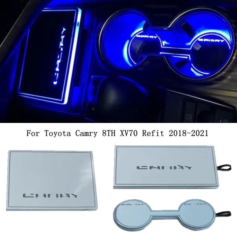 

For Toyota Camry 8TH XV70 Refit 2018 2019 2020 2021Central Control Storage Atmosphere Light Storage Box Light Accessories