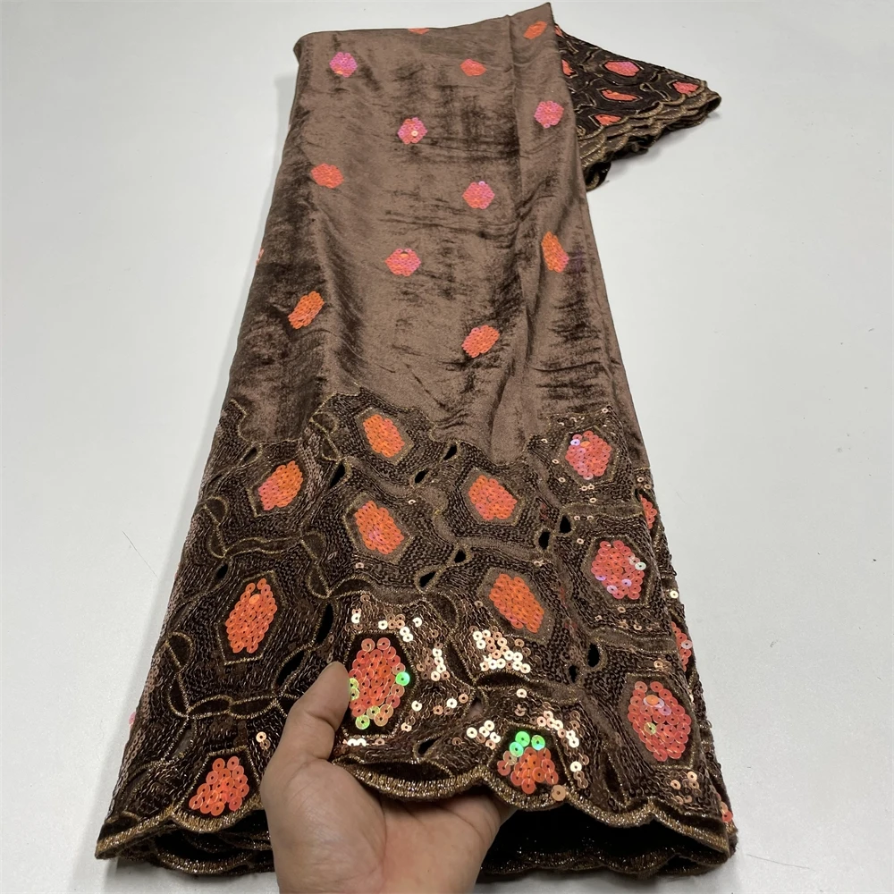 Салува Африканское кружево с колючками и блестками Красная французская вышивка