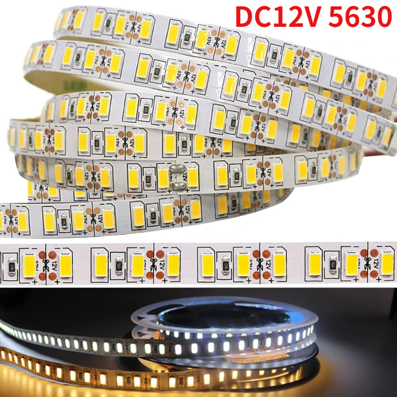 

DC12V Light Tape Super Bright SMD 5630 2835 Lights IP20 Flexible Tape Ribbon String Lamp Led Strip Light 60/120/180/240/300Leds