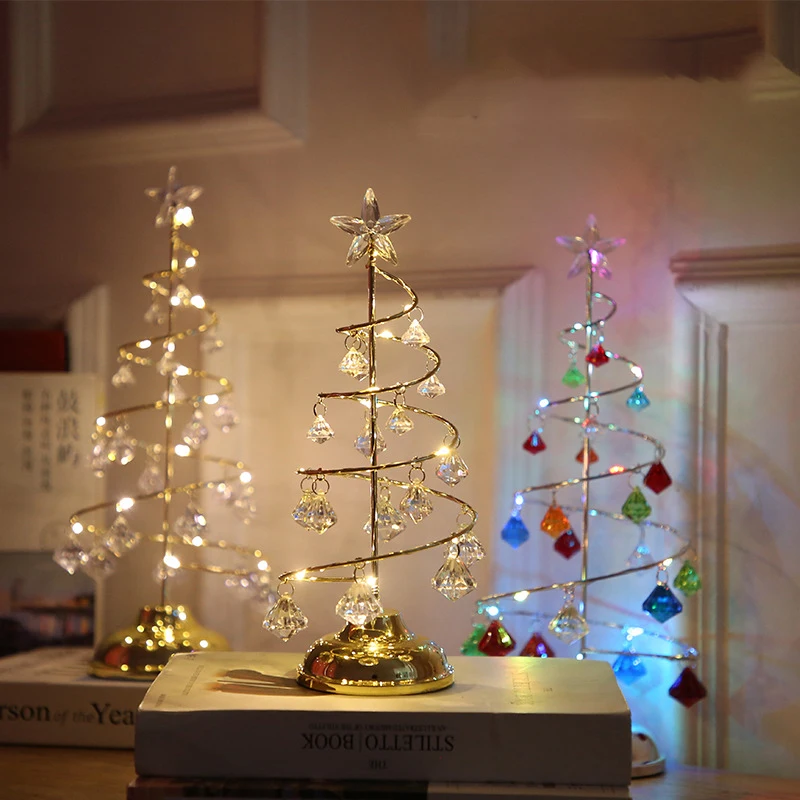 

Рождественская елка, Хрустальная фея, ночной декор для стола, рождественские подарки, фэнтези, Рождественская елка, освещение вечерние ринк...