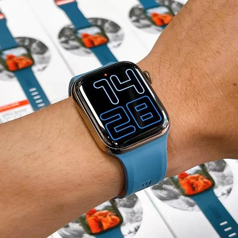 Silicone Strap for Apple watch Band 44mm 40mm 45mm 41mm 38mn 42mm UAG Rubber watchband bracelet iwatch series 3 4 5 6 SE 7 strap