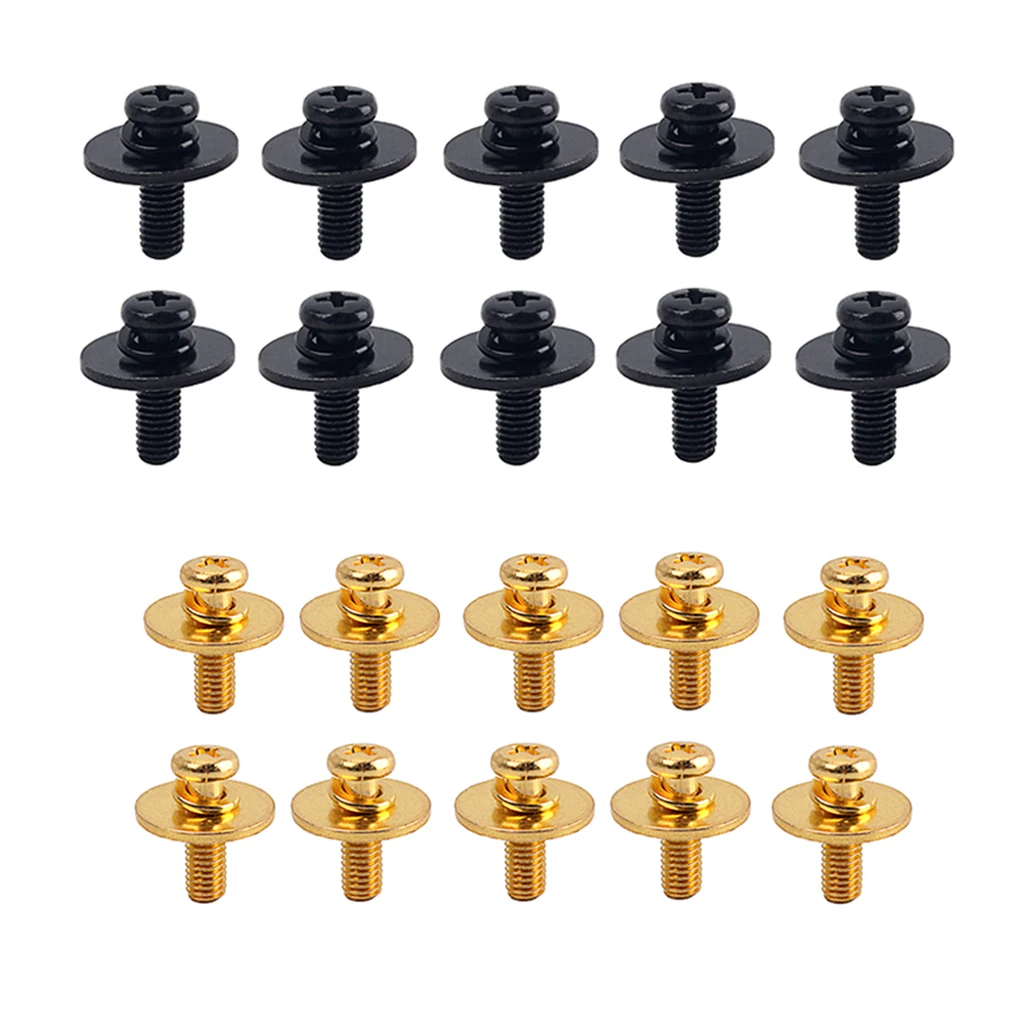 

10Pcs Drum Lug Screws Percussion Musical Instrument Hardware Parts Gold WC24