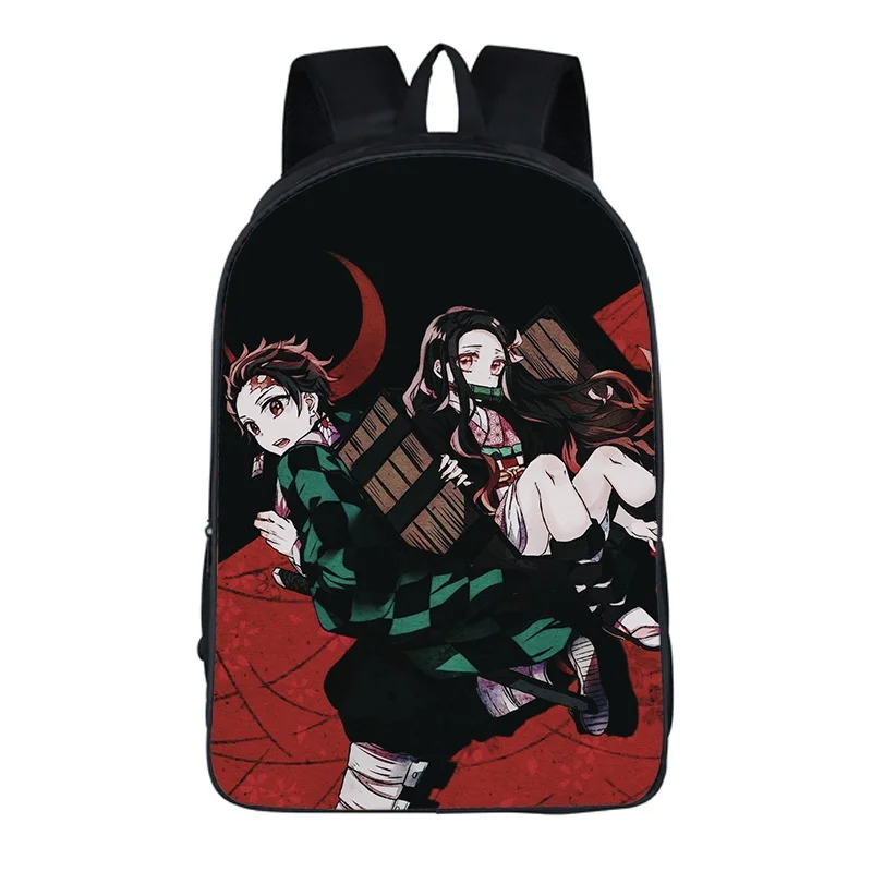 Nezuko Tanjirou Children Cartoon Backpacks New Demon Slayer Girl Boy Primary Middle School Students Fashion Bags Back To School