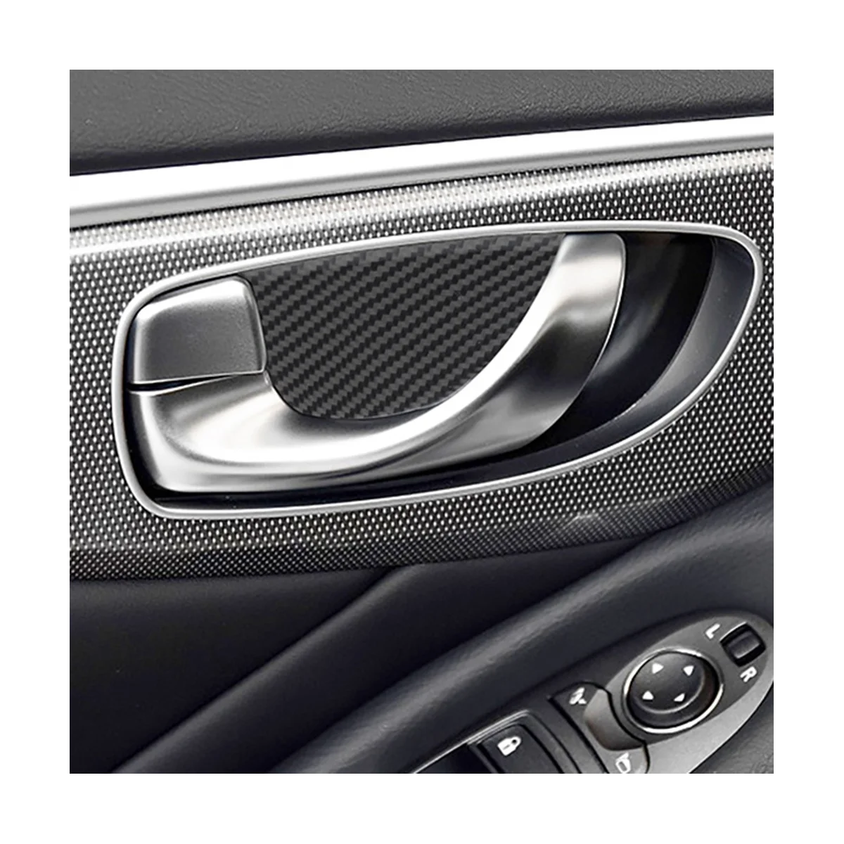 Наклейка на внутреннюю дверную ручку накладка украшение интерьер автомобиля для