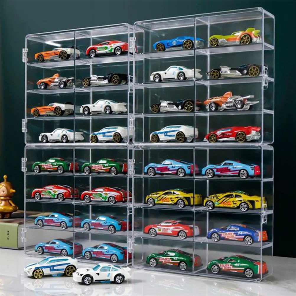 

Display Box Case Storage Showcase Organizer Collection Acrylic Figure Cabinet Shadow Shelf Boxes Clear Action Compartments Rack
