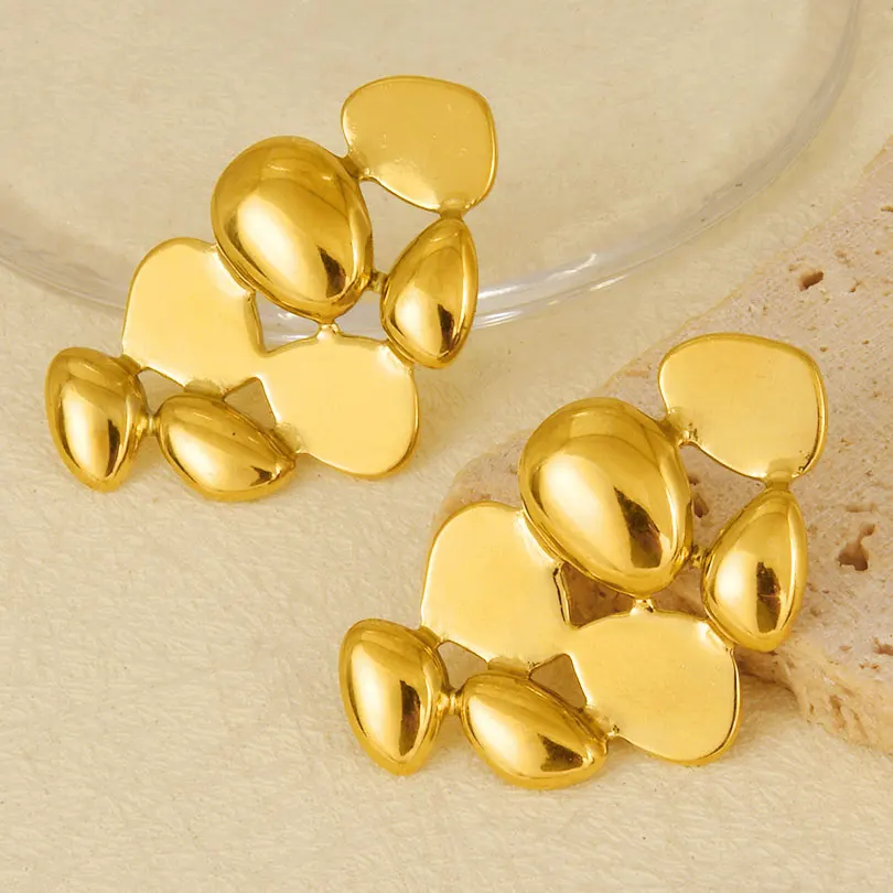 1/2 пары нерегулярных геометрических дизайнов преувеличенные серьги