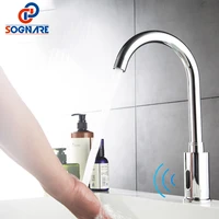 zero touch all copper intelligent automatic induction faucet single hot and cold infrared rotating household hand wash basin tap