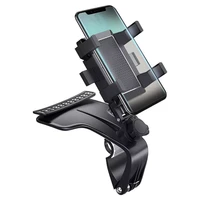 car multifunctional mobile phone bracket 1200 degree sun visor mirror dashboard mount gps stand phone holder with parking card