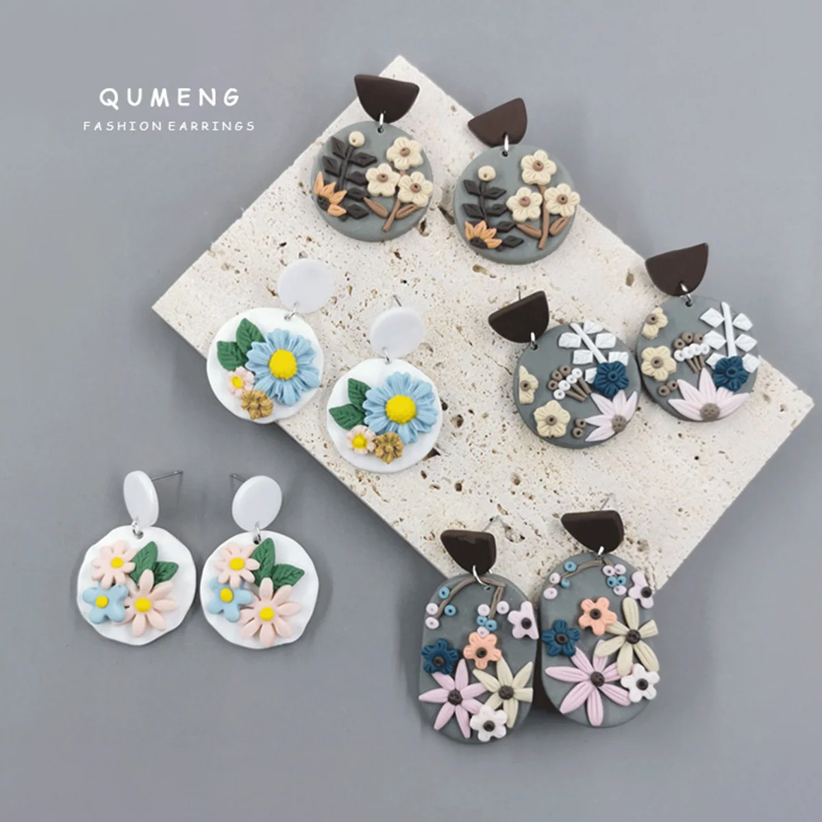 

L 126pcs DIY Clay Earring Cutters Set for Polymer Clay Jewelry Making Stainless Steel Polymer Clay Cutters Set with 40 Circle