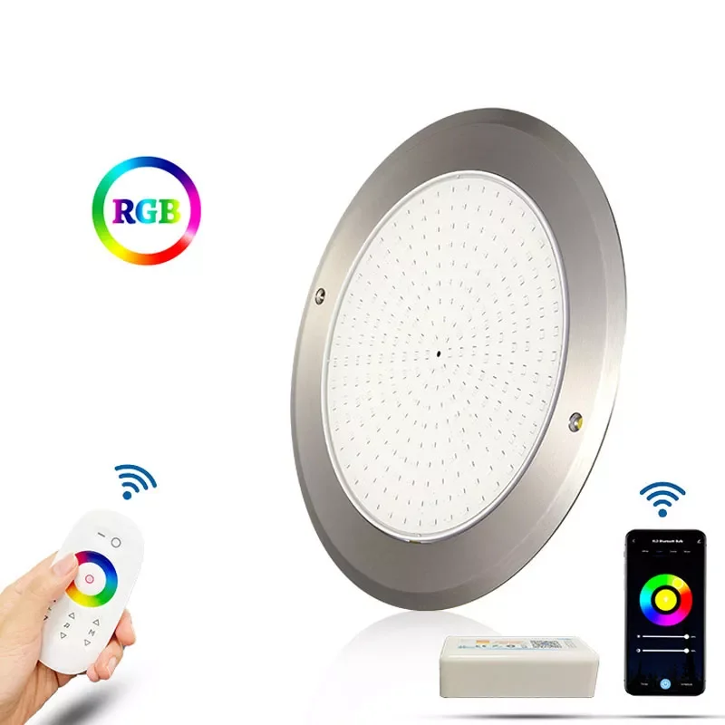 

18W RGB LED Swimming Pool Light 12V Waterproof Wall Mounted Underwater Light Color Pond Pool Decoration Remote Control APP Party