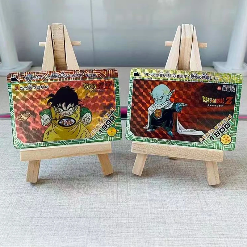 Фото Аниме-карточки Dragon Ball DIY ACG: Сон Гоку, Пикколо, Денде, Сон Гохан — голографические коллекционные карты для битв, подарок на день рождения №3