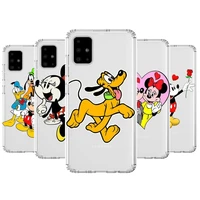 mickey mousestyle transparent phone case hull for samsung galaxy a50 a51 a20 a71 a70 a40 a30 a31 80 e 5g s shell art cell cove