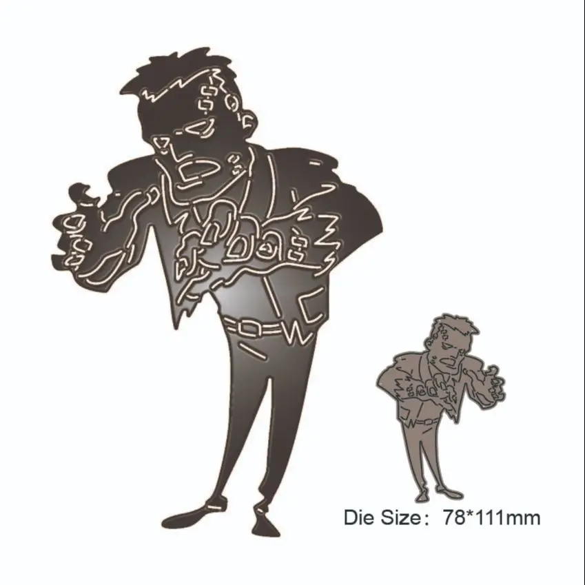 

2023 New A strange man metal cutting dies cut decoration DIY Scrapbook paper craft knife mould blade punch stencils dies