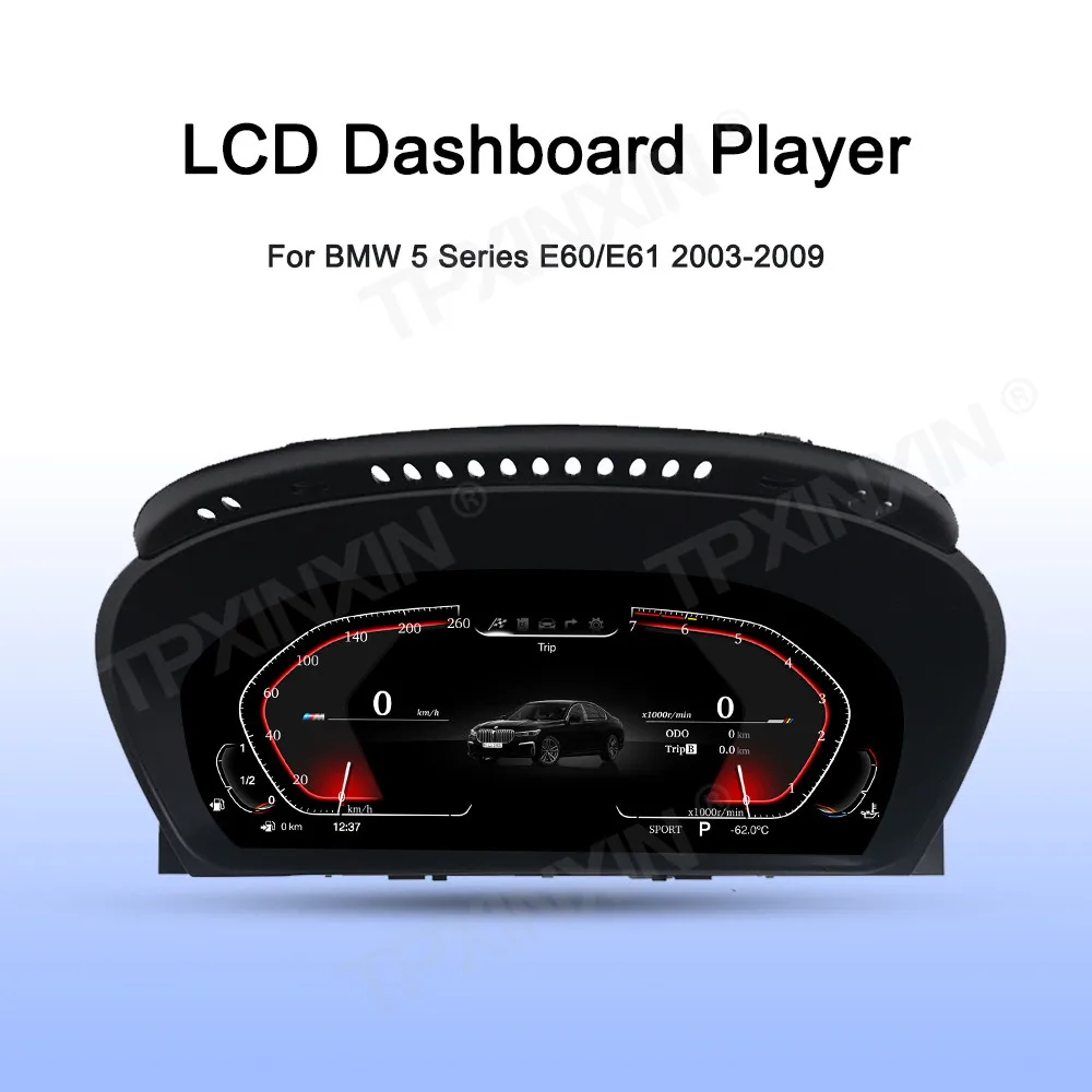 

For BMW 5 Series E60 E61 2003 2004 2005-2009 Digital Dashboard Panel LCD Speedometer meter Virtual Instrument Cluster Cockpit
