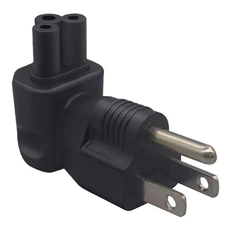 

US American Standard Plug to IEC320 C5 AC Power Plug, Nema 5-15P Male to C5 Female Adapter Converter for Laptop PC