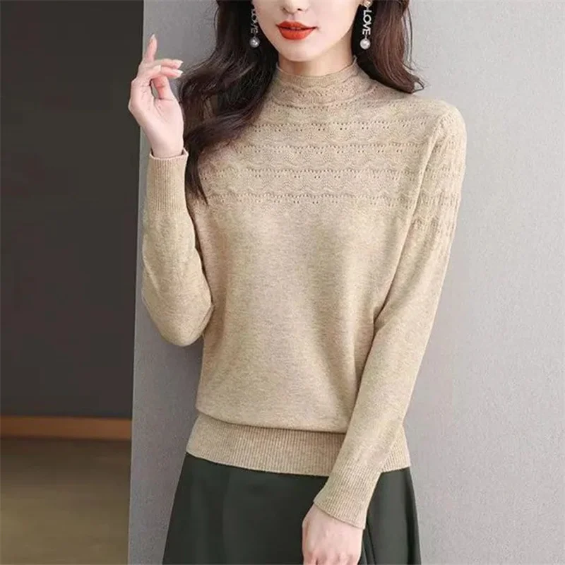 Новинка 2024 женская модель Осенний облегающий эластичный Топ с длинным рукавом