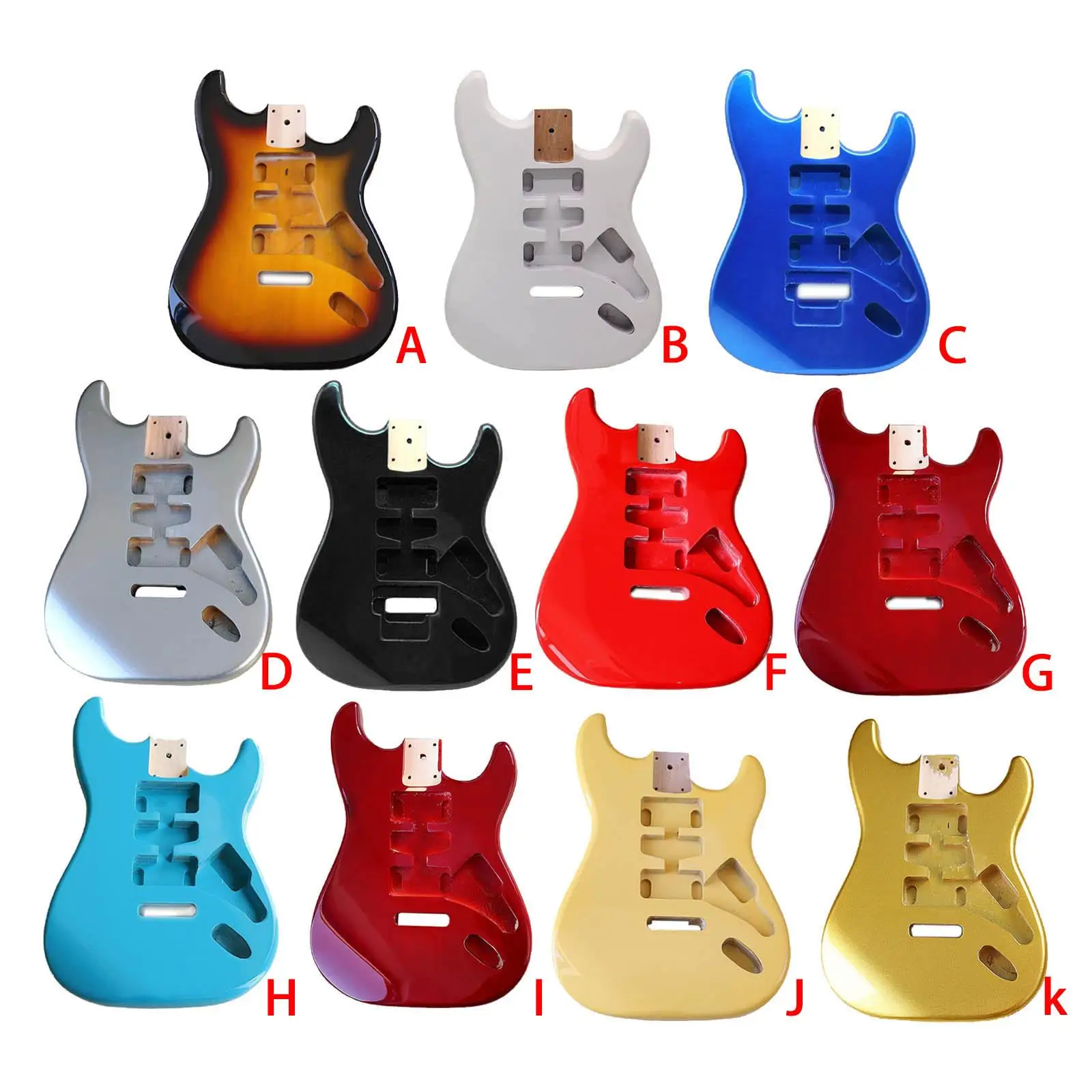 

Electric Guitar Body Guitar Kit Guitar Body ST Electric Guitar Body Unfinished Guitar Barrel