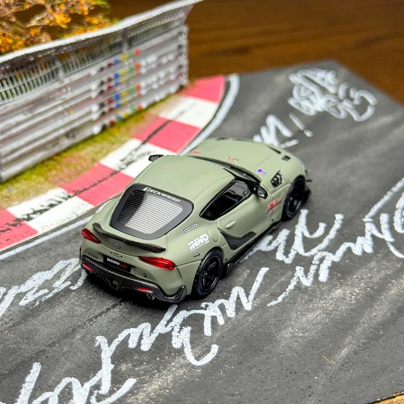 Фото INNO 1:64 TOYOTA SUPRA A90 DARWIN PRO, миниатюрная модель автомобиля из литого под давлением сплава, декоративный предмет для взрослых, новинка в наличии. №5