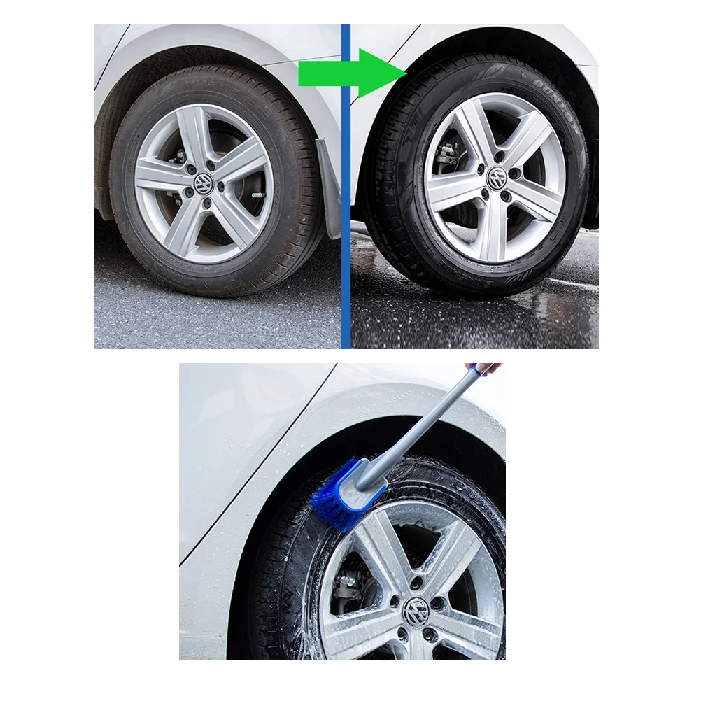 Профессиональный комплект автомобильных щеток для шин 3 шт. щетка чистки колес