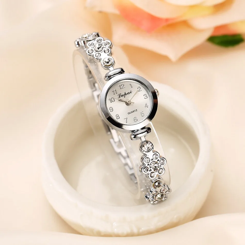 Rose Gold Silver Fashion Girls Quartz Watch Luxury Women Watches Bracelet Watch Ladies Crystal Wristwatch 2022 Relogio Feminino 6