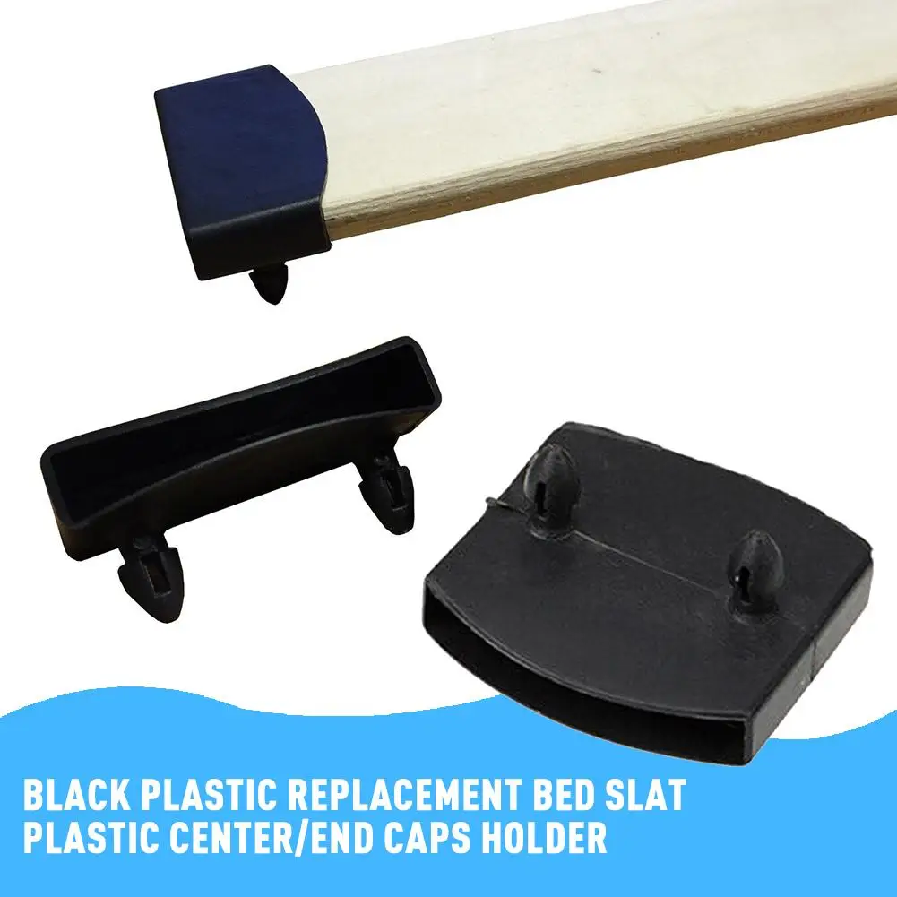 1Pcs Black Plastic Square Replacement Sofa Bed Slat Rubber Centre Holders Sleeve End Inner Caps Durable X7M2